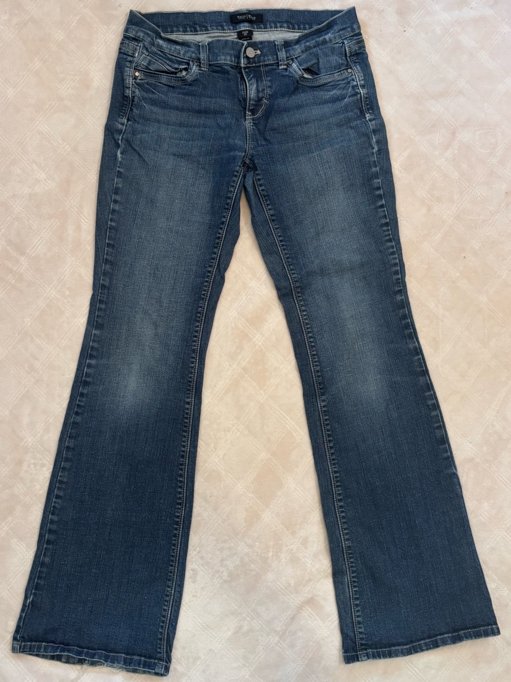 White House Black Market Dark Blue Flare Jeans